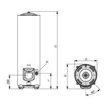 Chauffe-eau électrique Ariston blindé INITIO vertical stable 300L