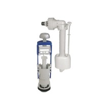 Mécanisme WC GARIS interrompable chromé + robinet flotteur standard