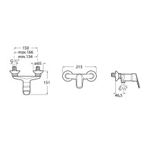 Mitigeur douche mural Roca ADELE