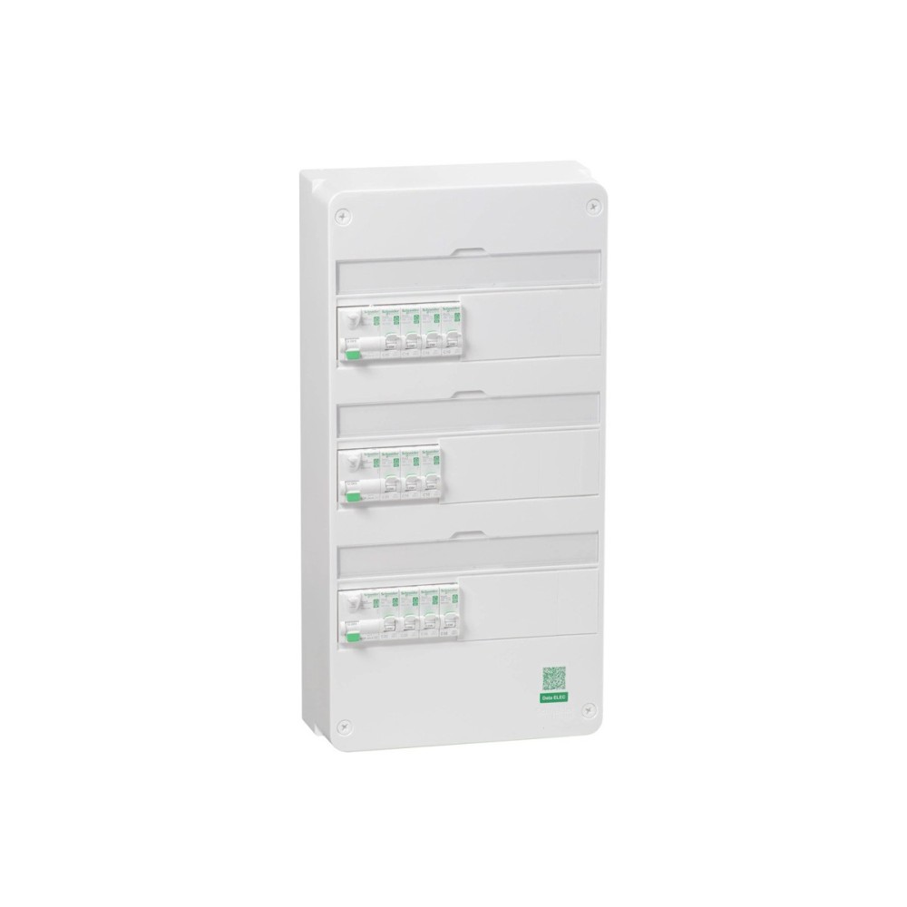 Tableau électrique équipé précâblé T3-T5 3 rangées Resi9 XE, SCHNEIDER ELECTRIC